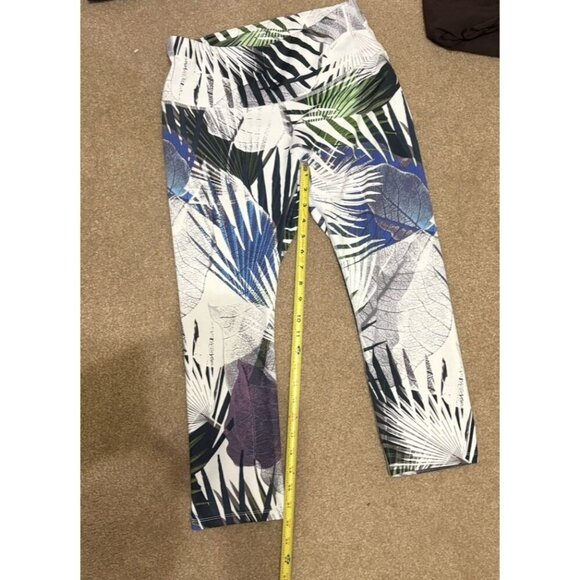 Womens Apana Multicolor Activewear Yoga Gym Leggings Medium 22" Inseam - Picture 4 of 5